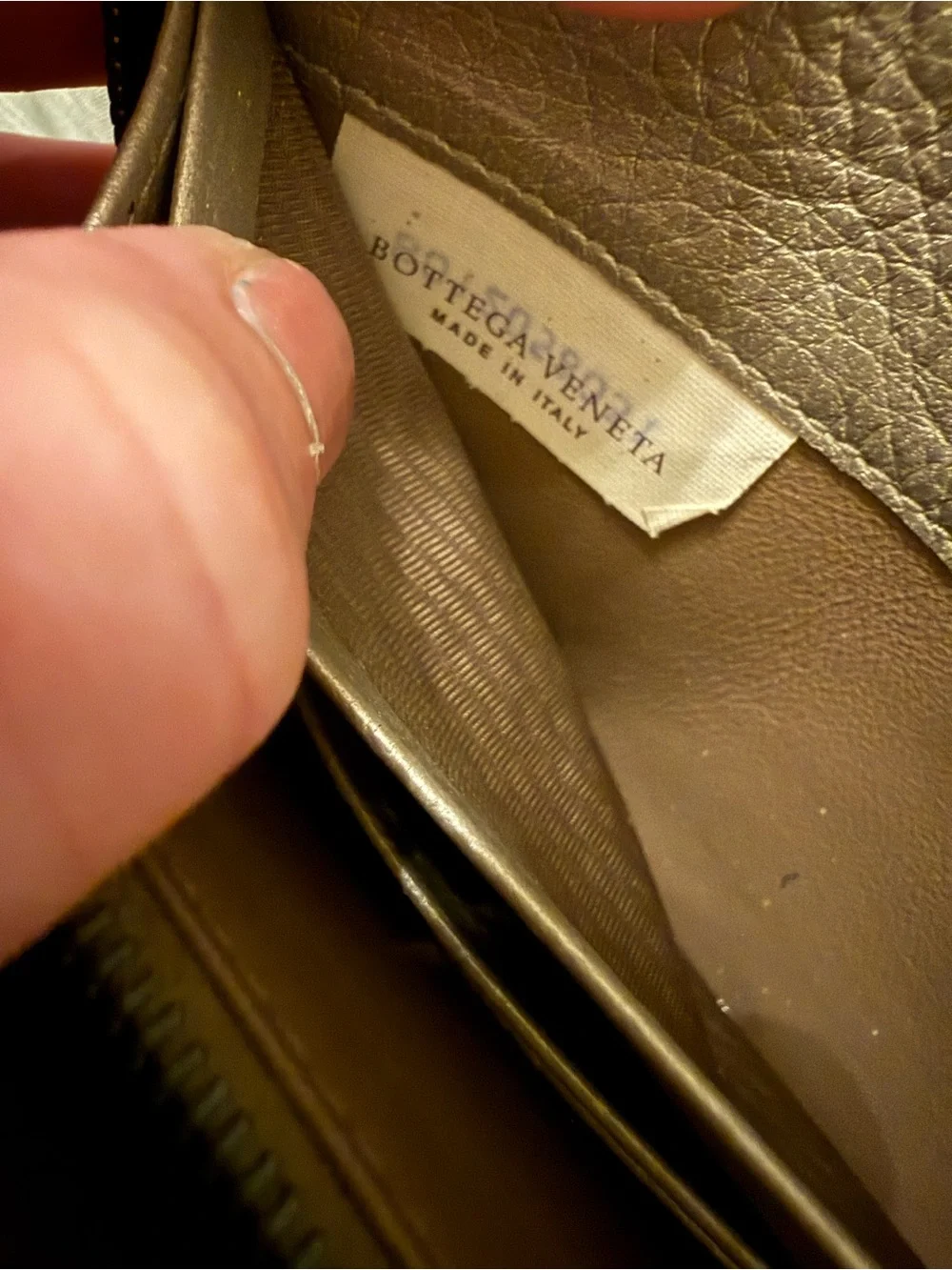 Bottega Veneta Metallic Intrecciato Leather Zip Around Continental Long Wallet